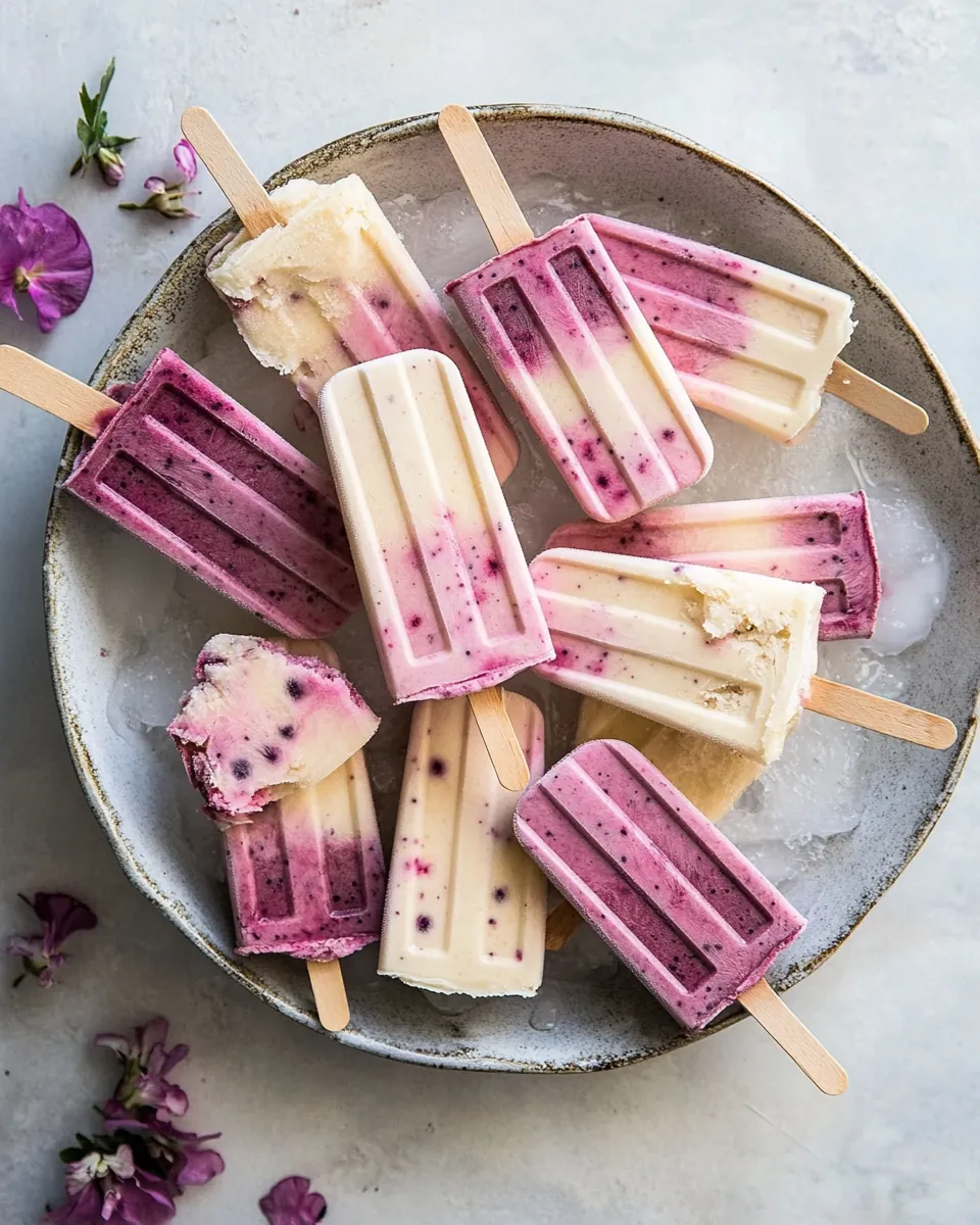 4 Ingredient Creamy Fruit Popsicles