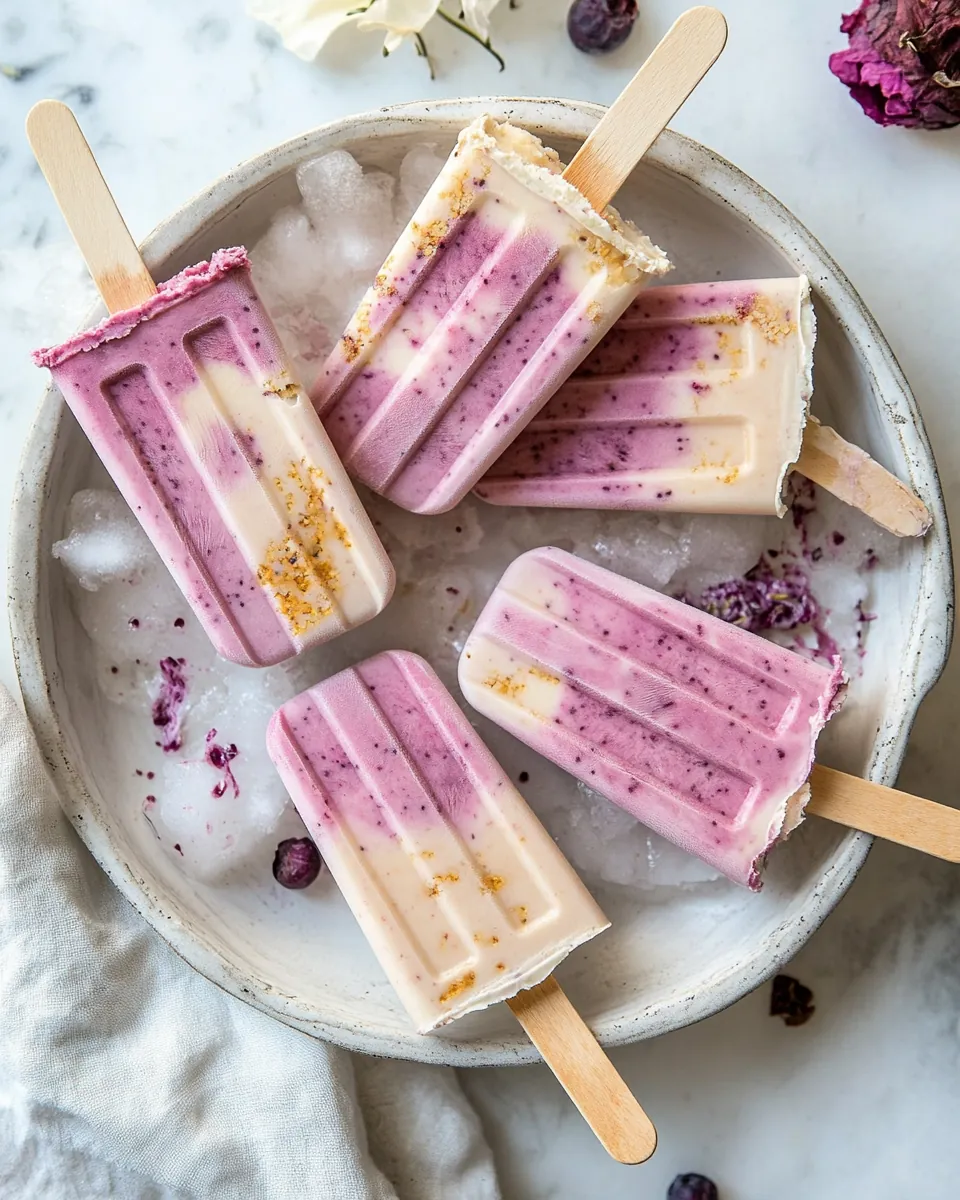 4 Ingredient Creamy Fruit Popsicles