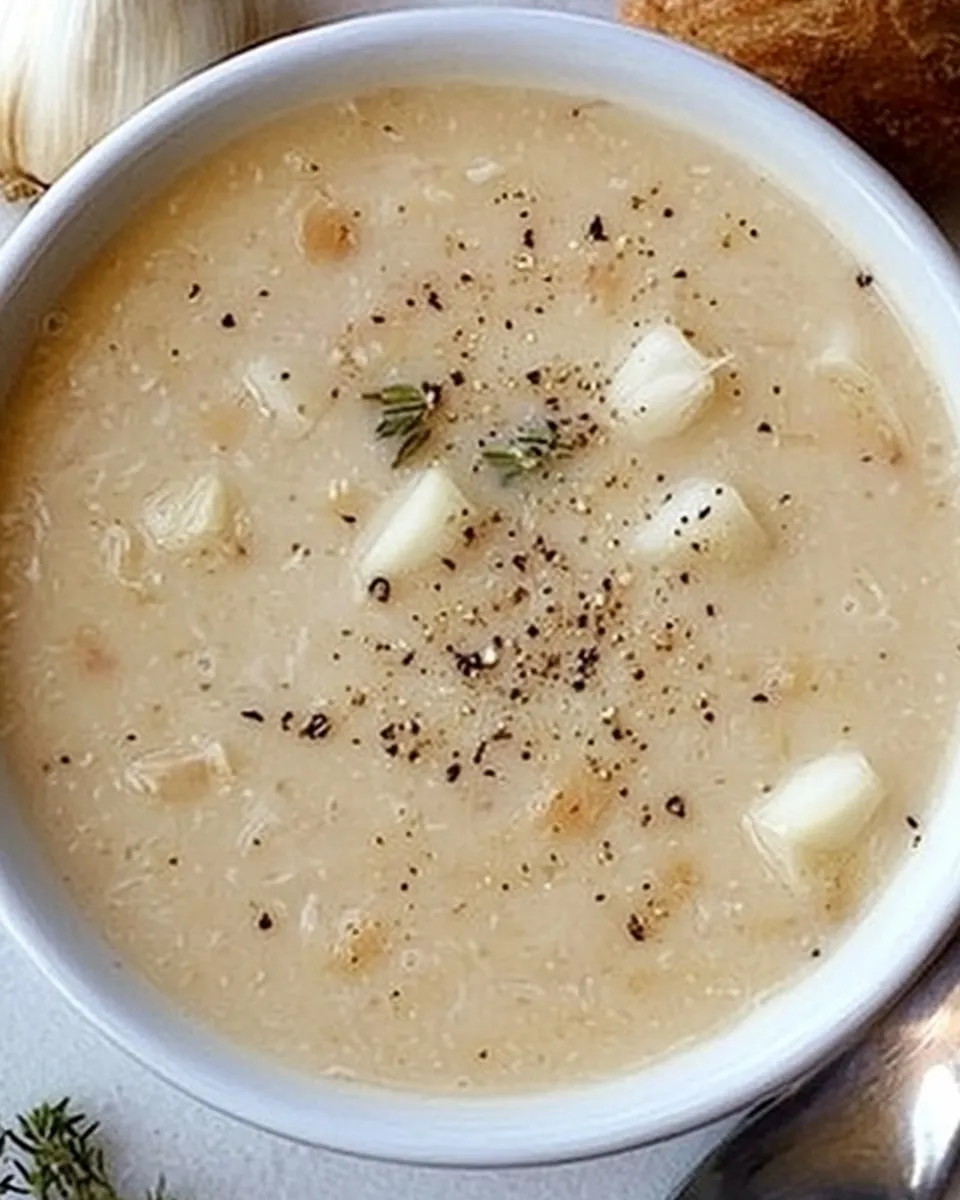 40 Cloves of Garlic Soup