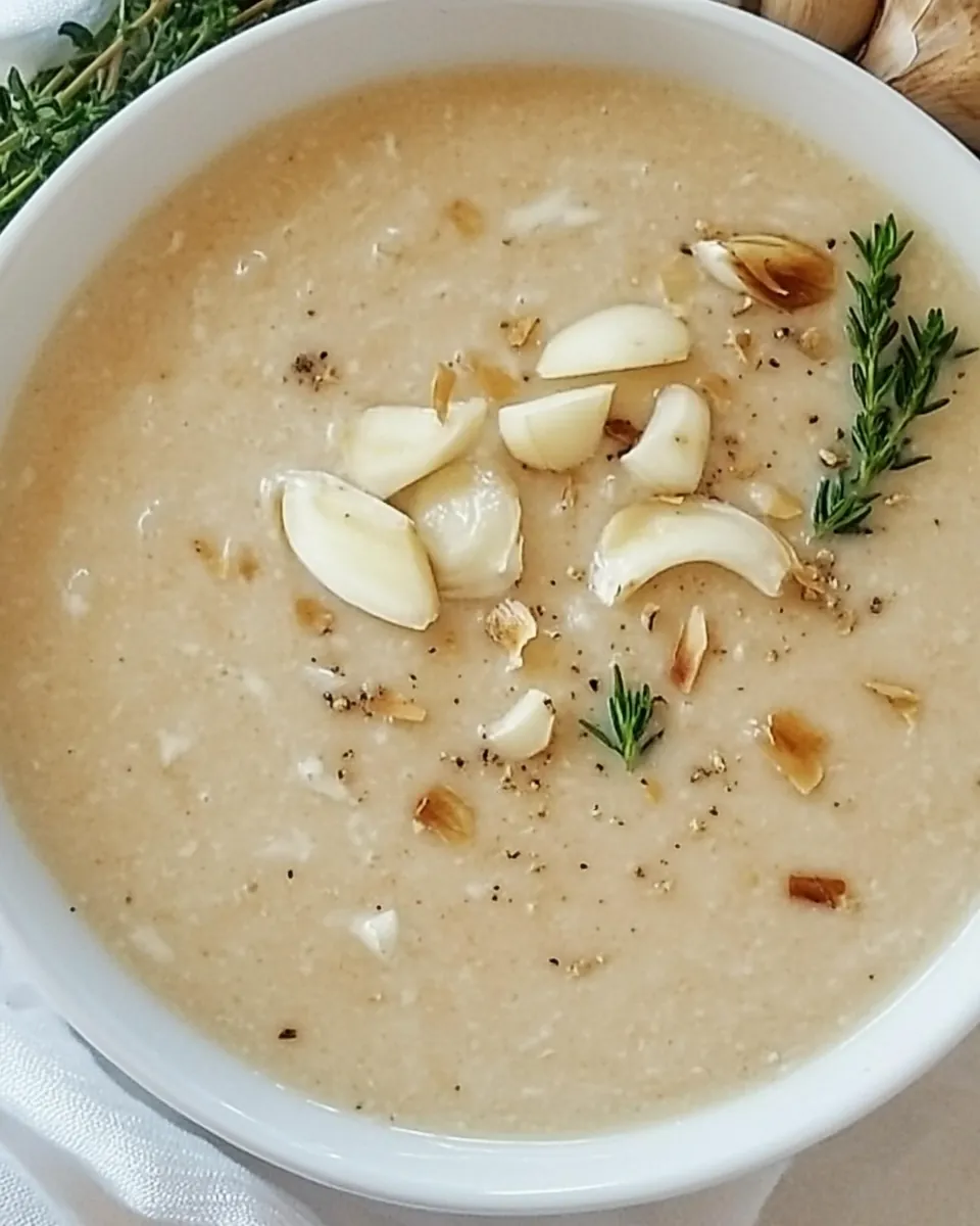 40 Cloves of Garlic Soup