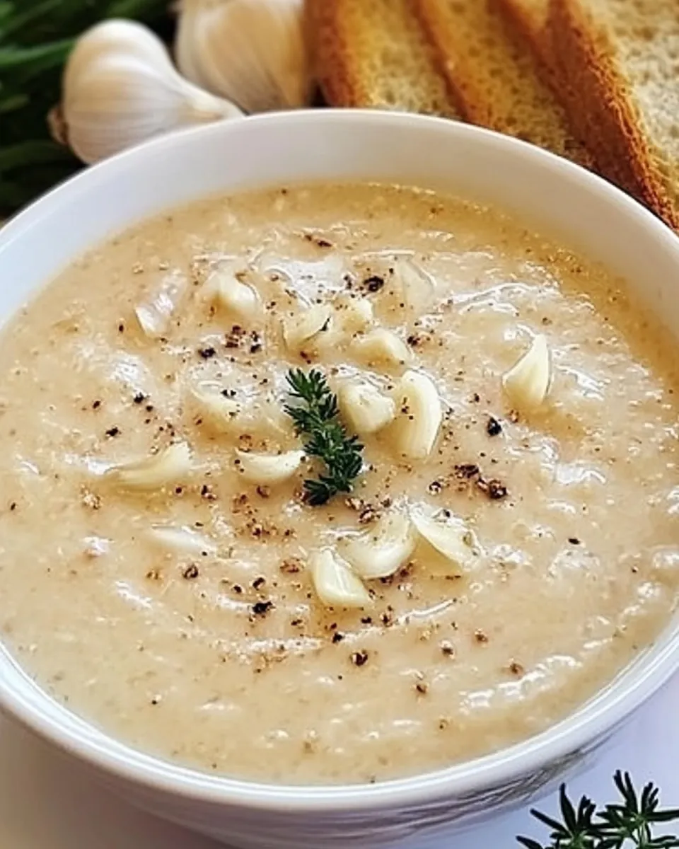 40 Cloves of Garlic Soup