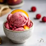 Raspberry Peach Sherbet