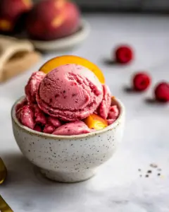 Raspberry Peach Sherbet