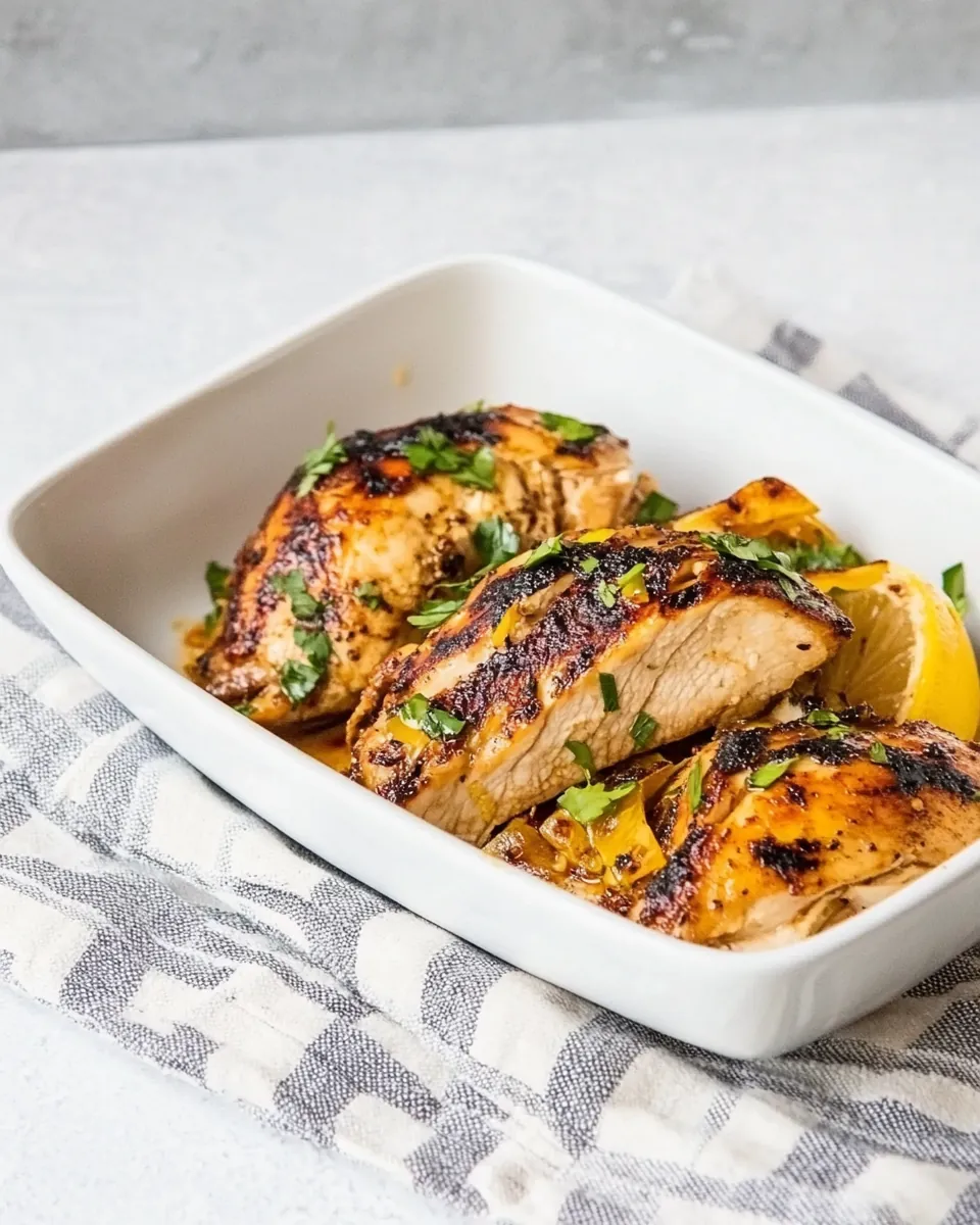 Air Fryer Preserved Lemon Chicken