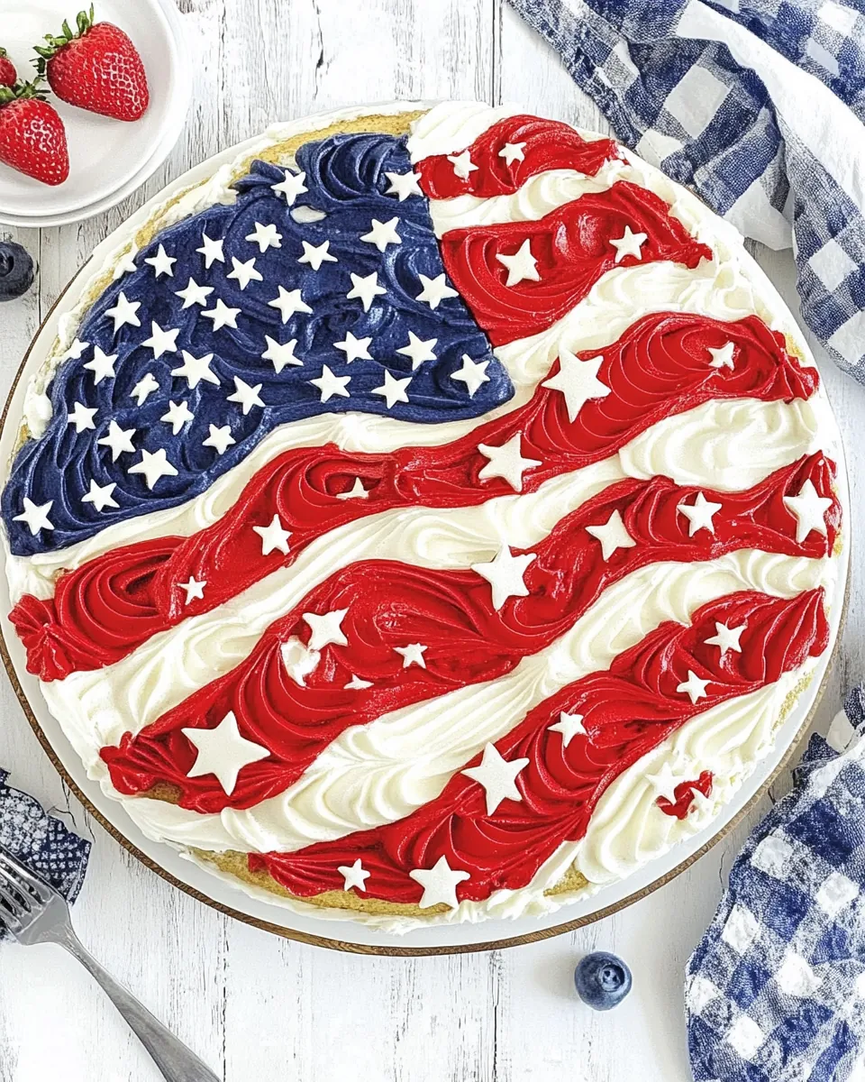 American Flag Cake