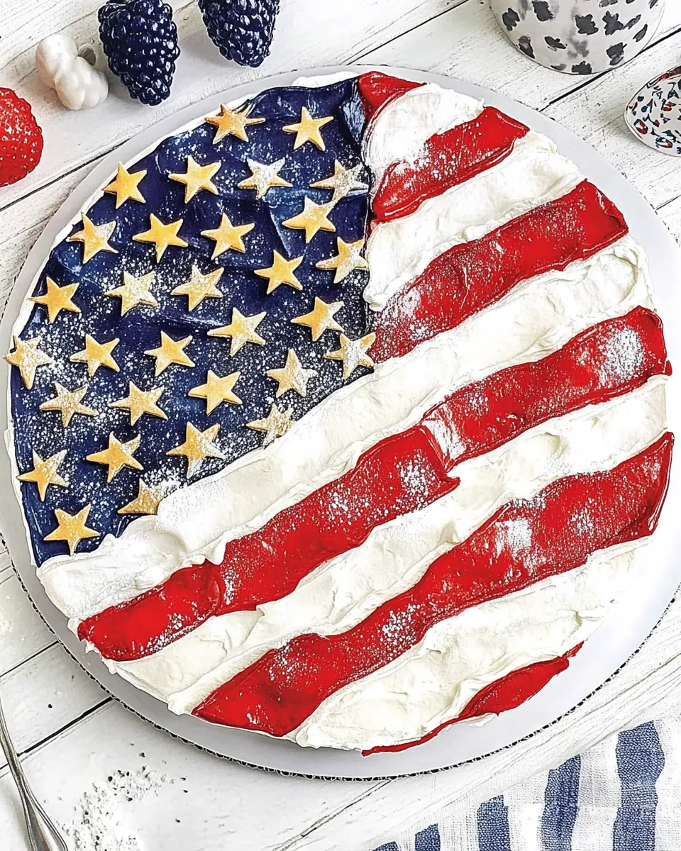 American Flag Cake