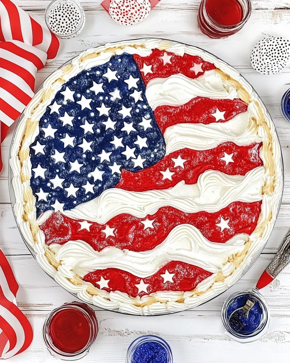 American Flag Cake
