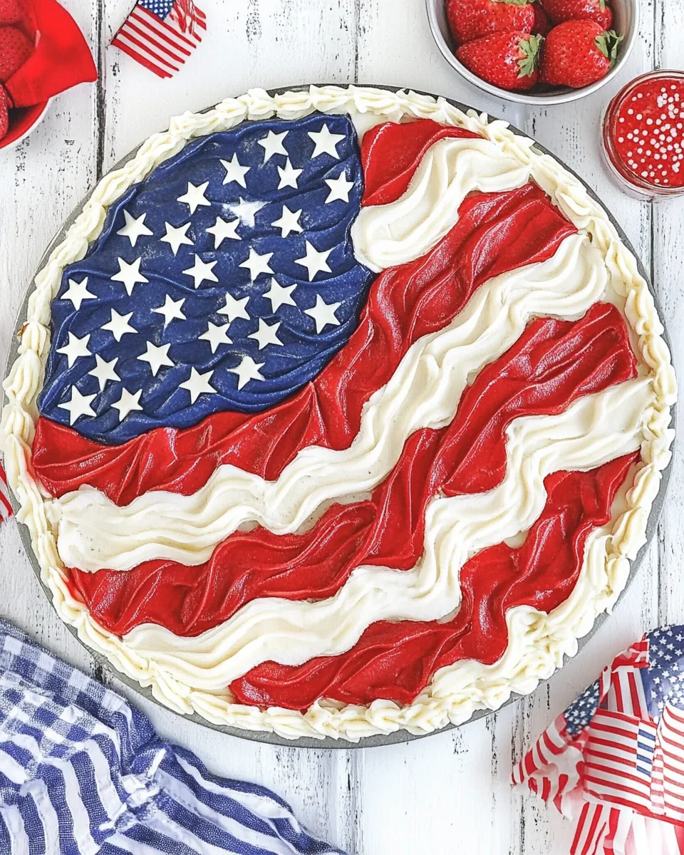 American Flag Cake