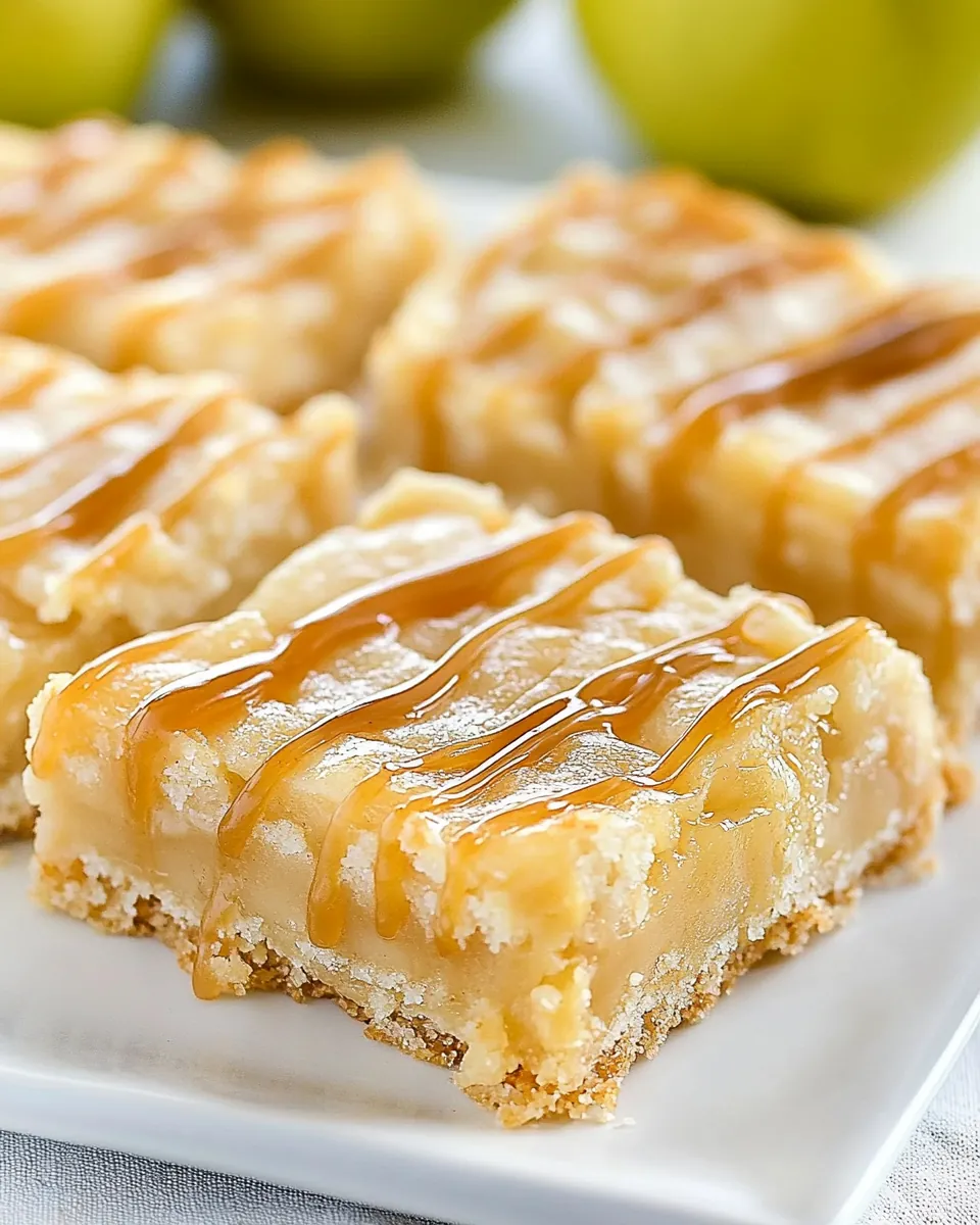 Apple Bars with Caramel Frosting