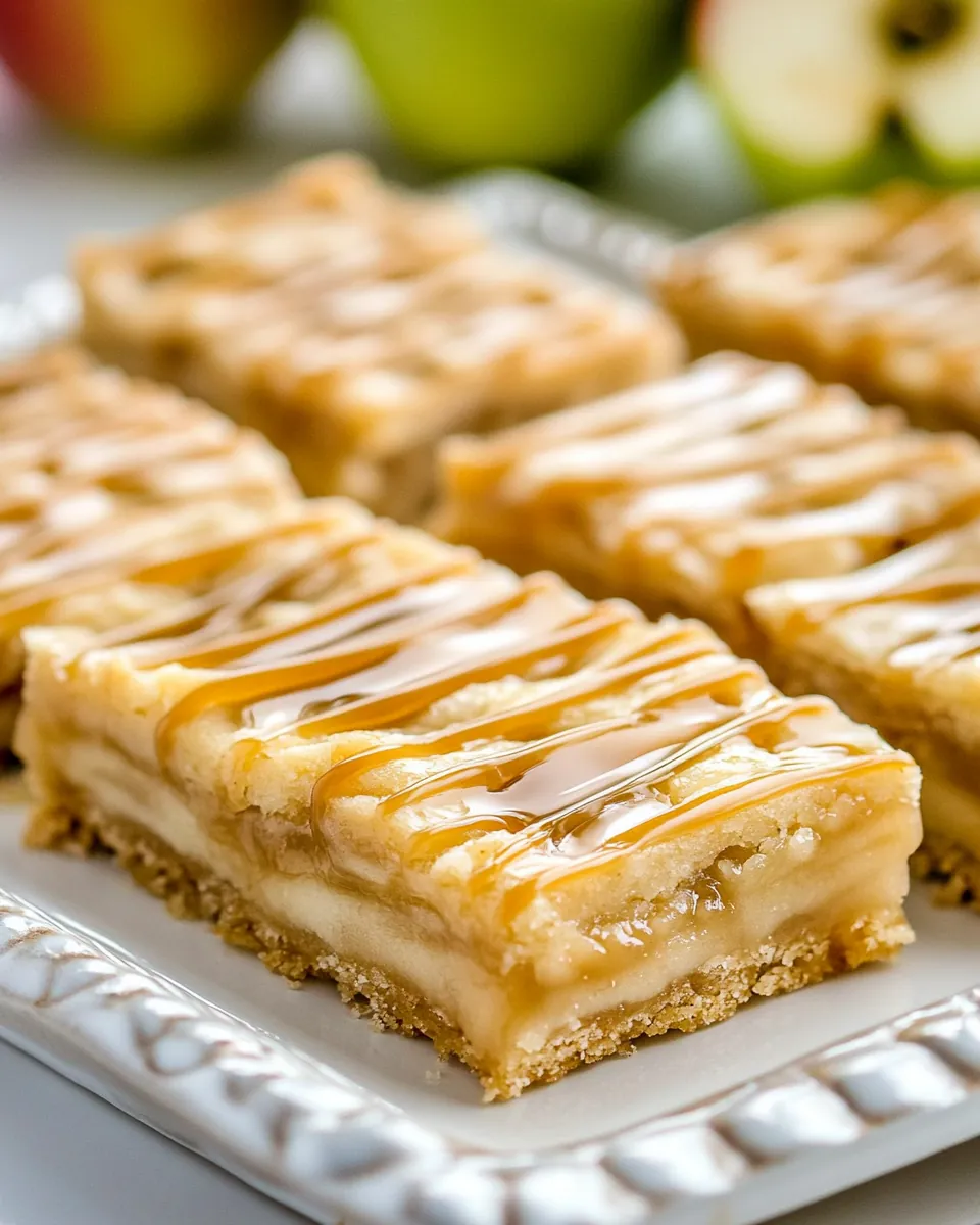 Apple Bars with Caramel Frosting