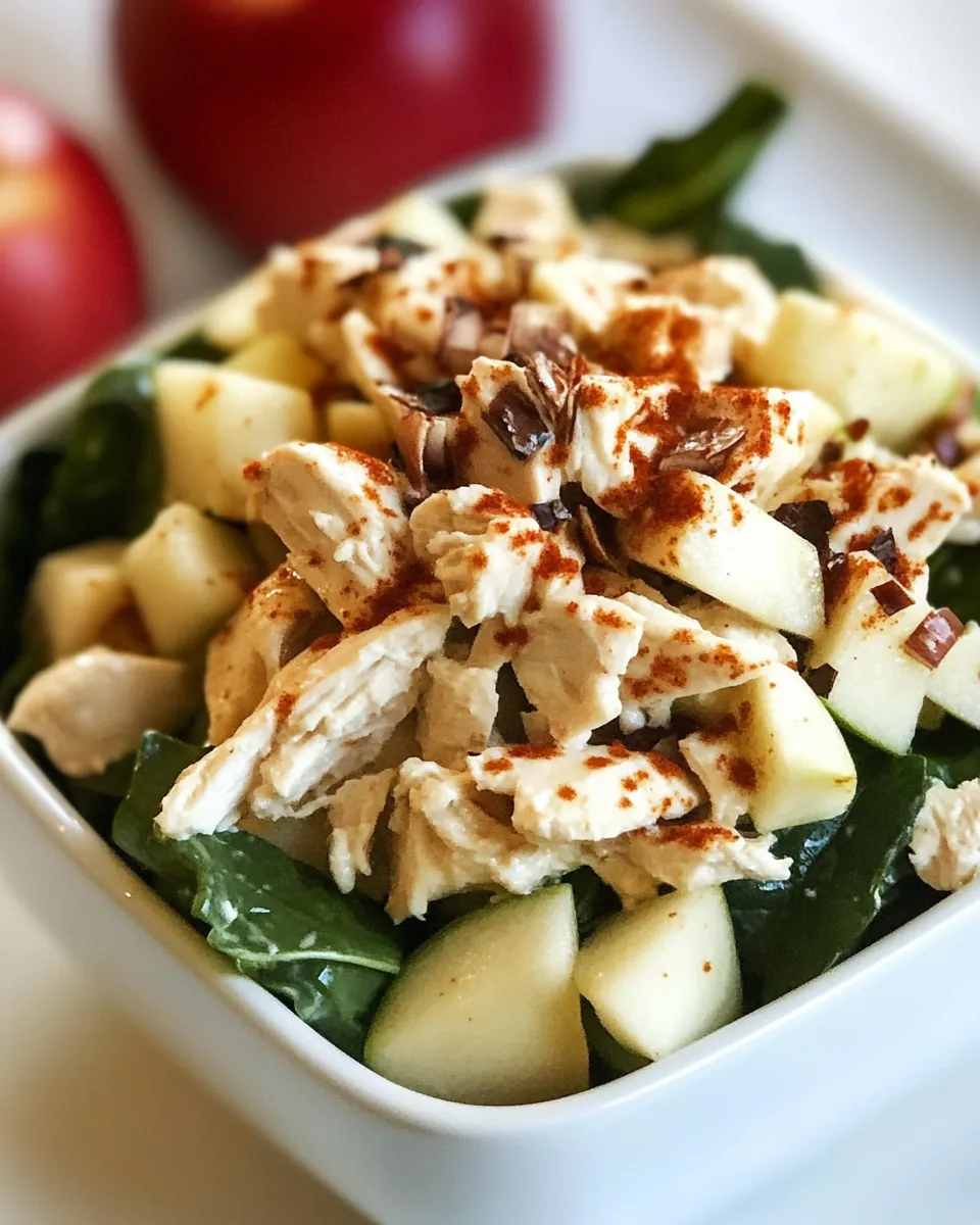 Apple Cheddar Chicken Salad