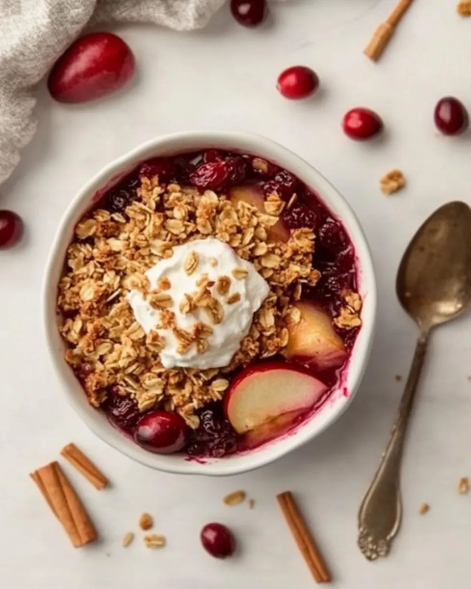 Apple Cranberry Crisp