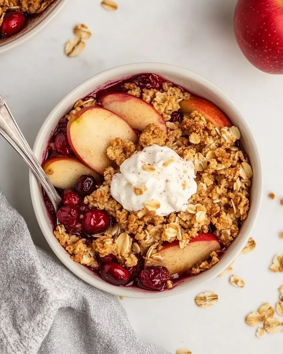 Apple Cranberry Crisp