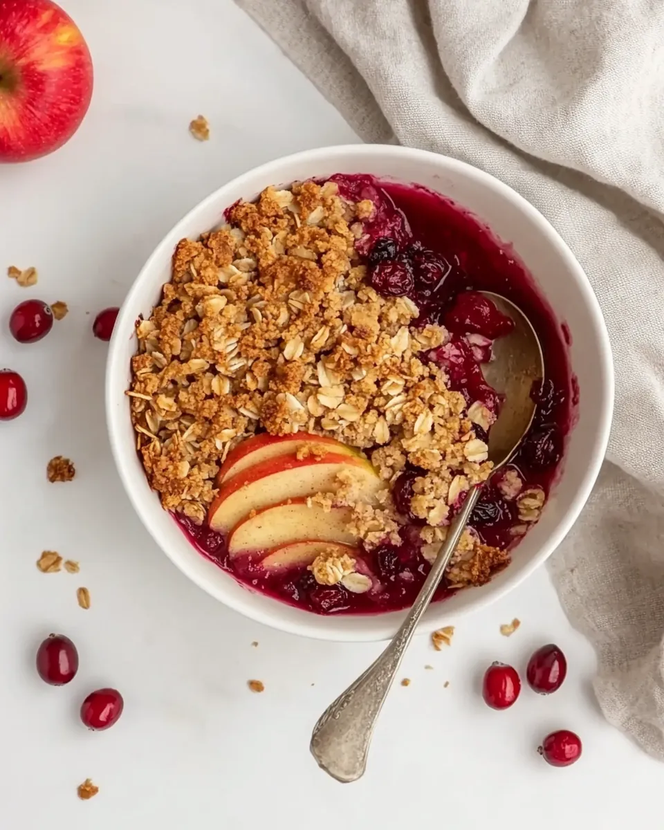 Apple Cranberry Crisp