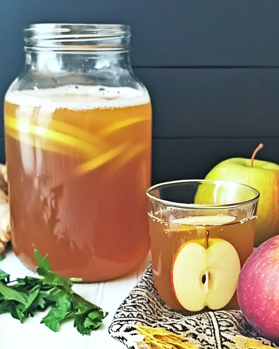 Apple Ginger Kombucha
