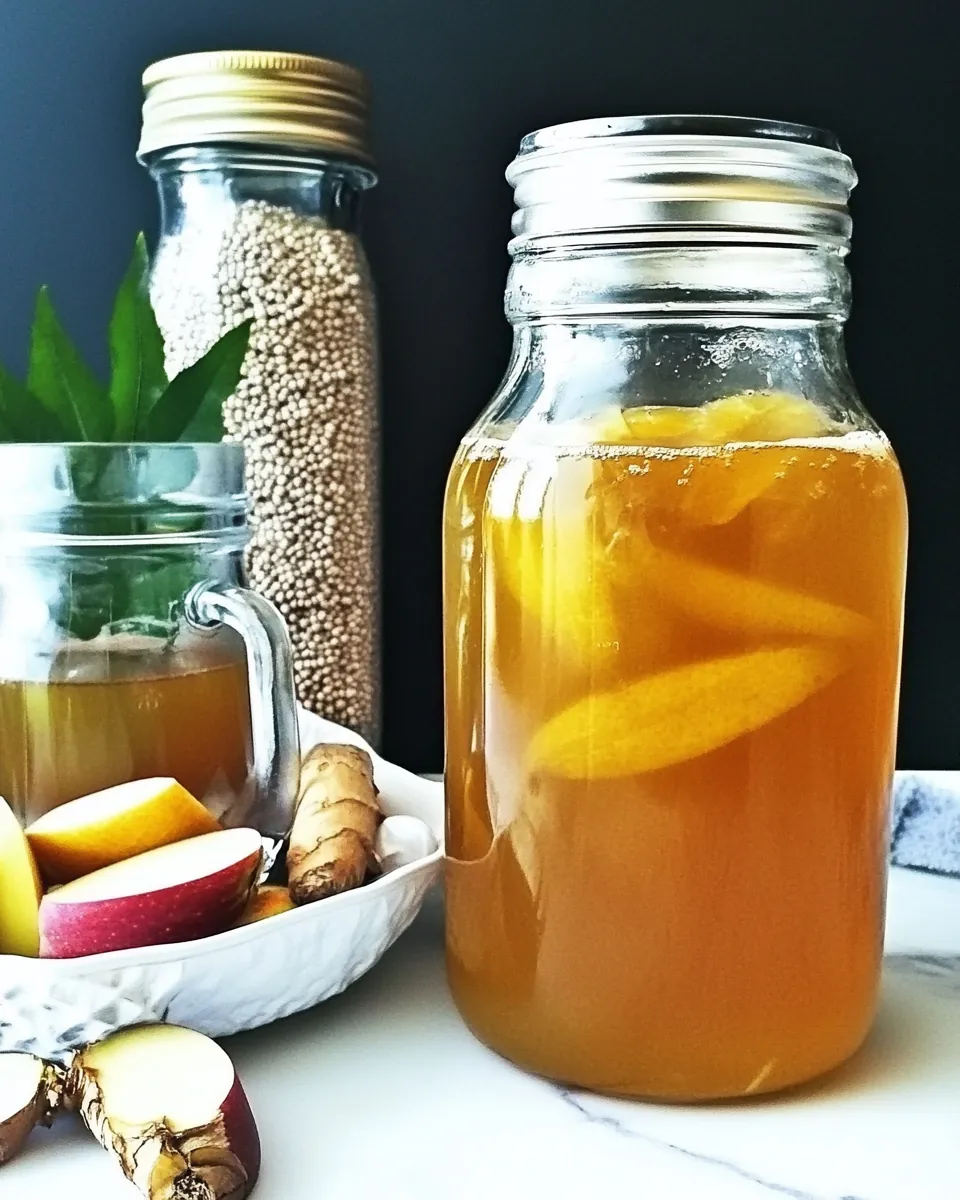 Apple Ginger Kombucha