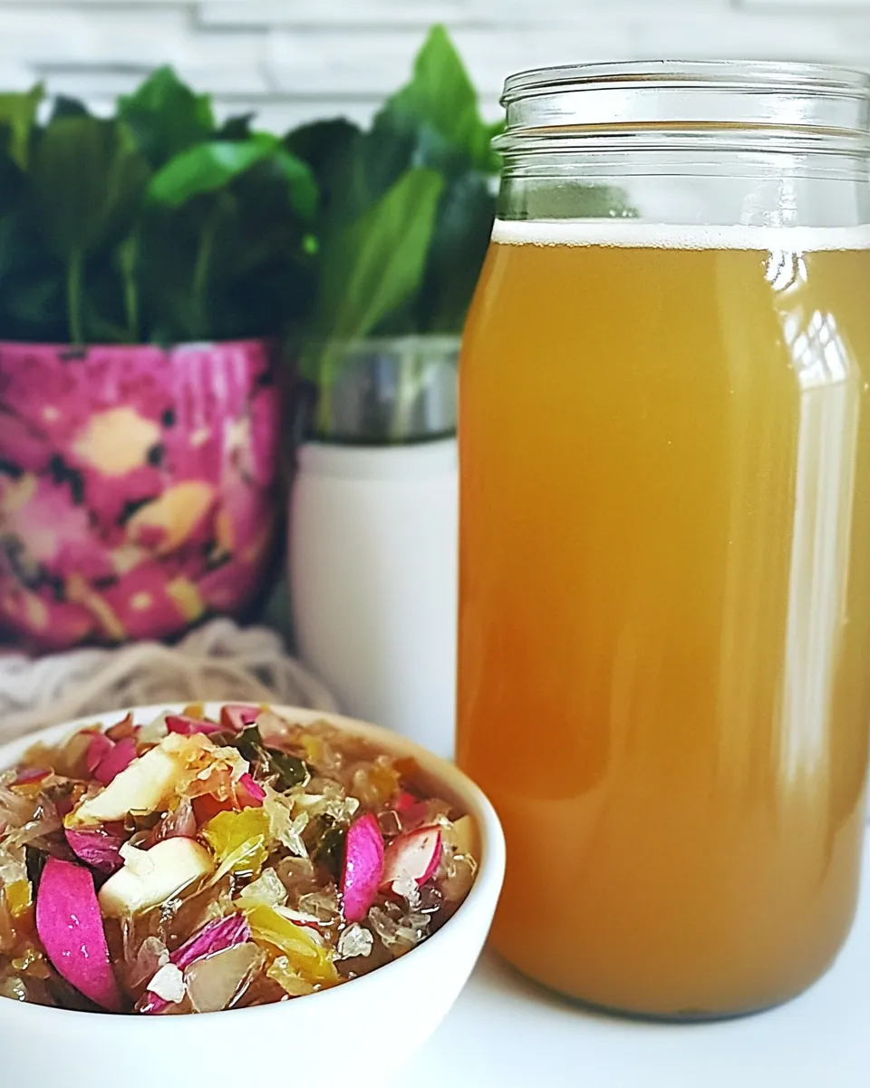 Apple Ginger Kombucha