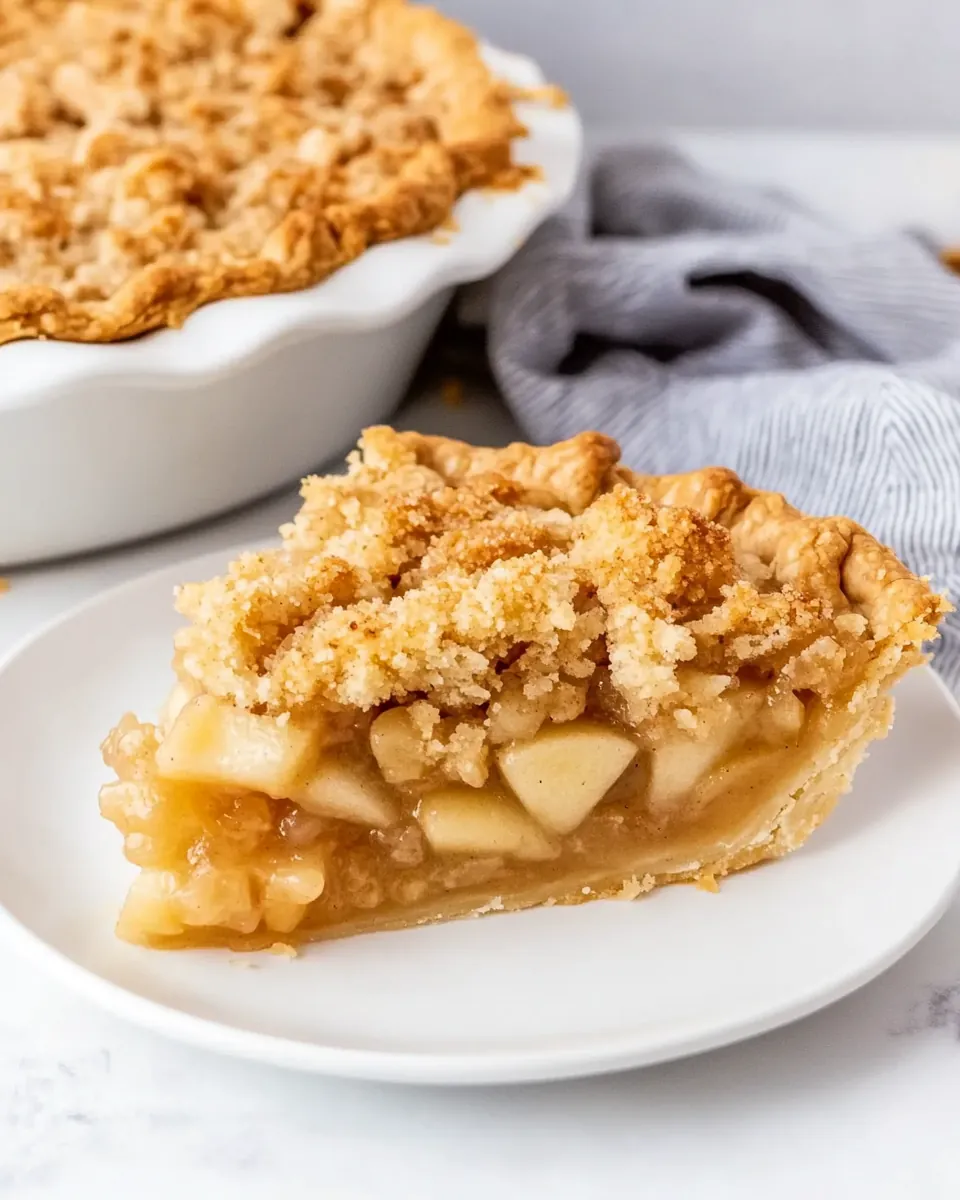 Apple Pie With Crumb Topping