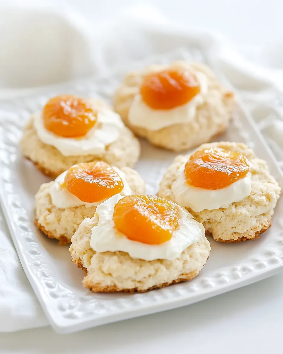 Apricots Cream Thumbprint Scones