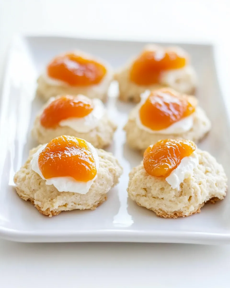 Apricots Cream Thumbprint Scones