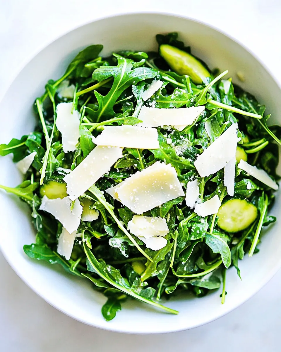 Arugula Salad With Shaved Parmesan