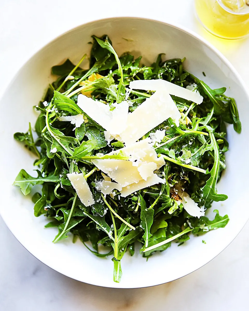 Arugula Salad With Shaved Parmesan