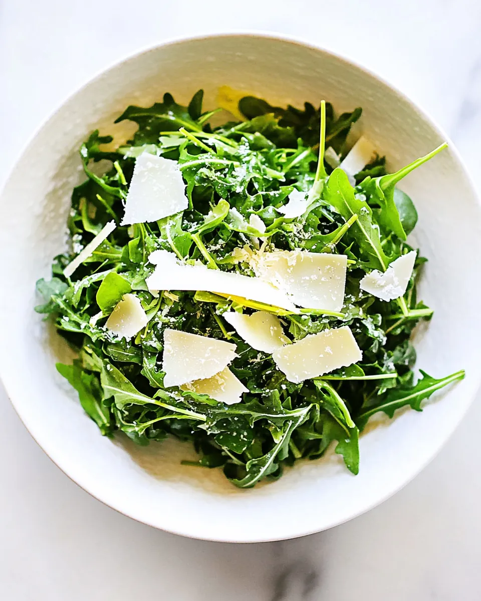 Arugula Salad With Shaved Parmesan