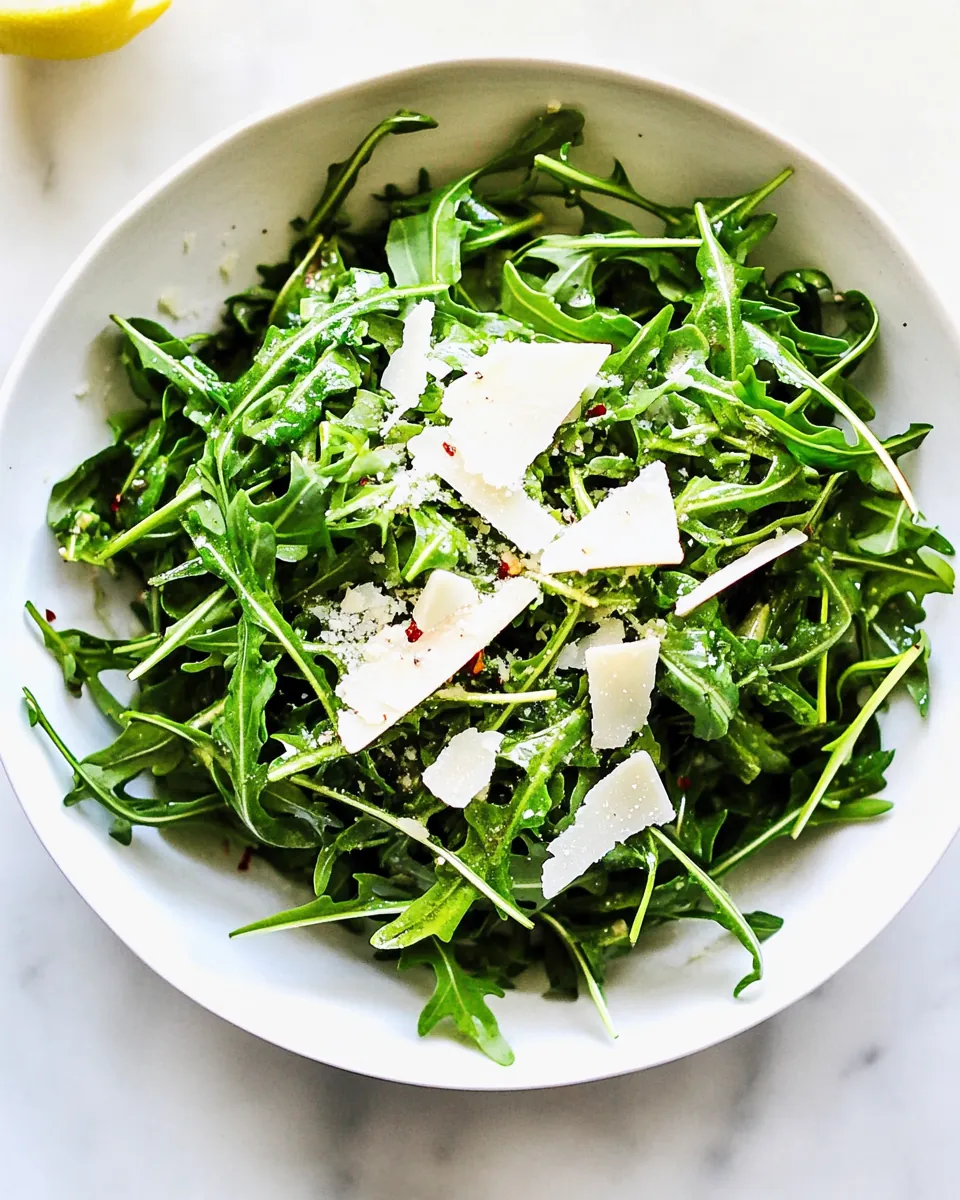 Arugula Salad With Shaved Parmesan