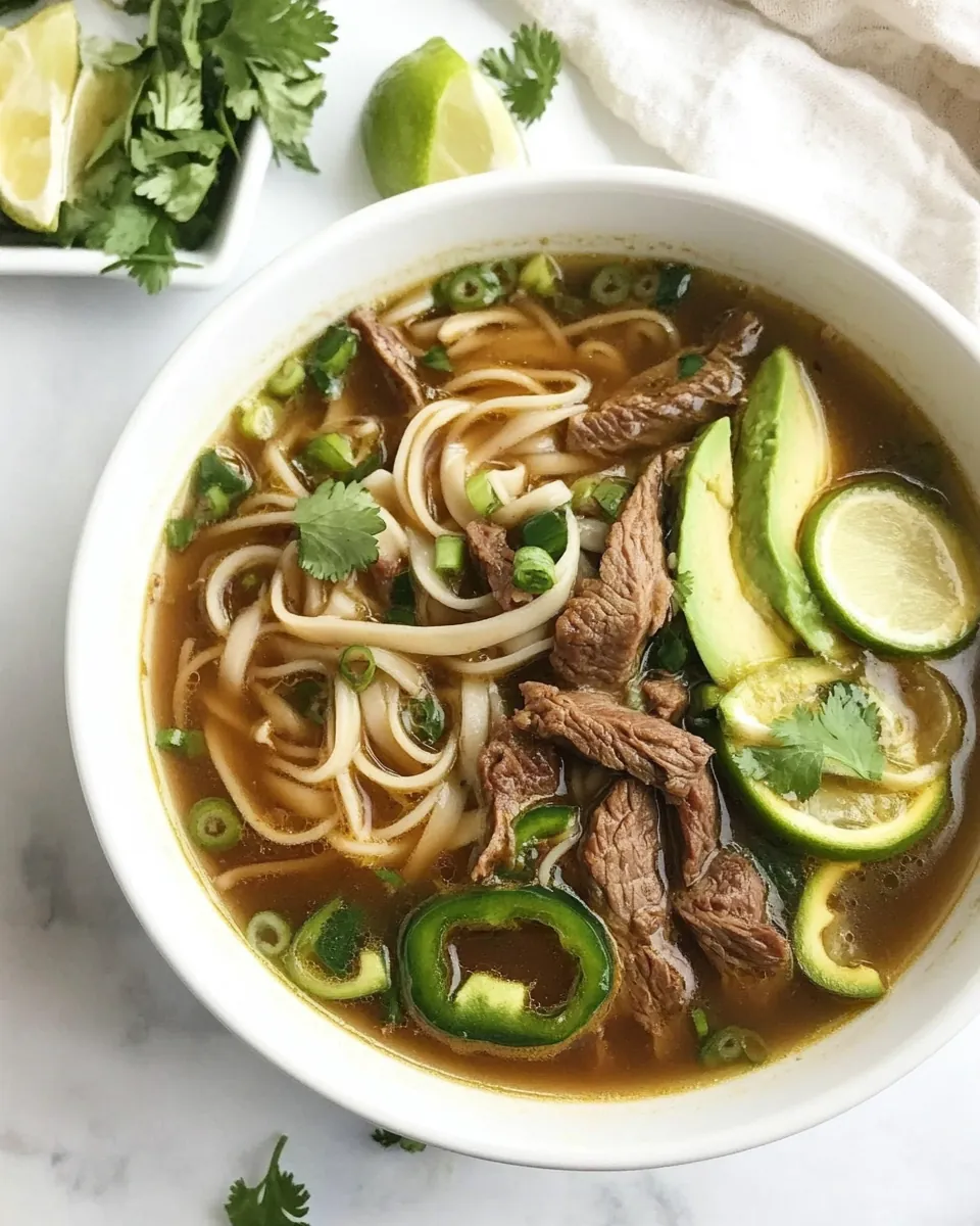 Asian Beef Zoodle Soup