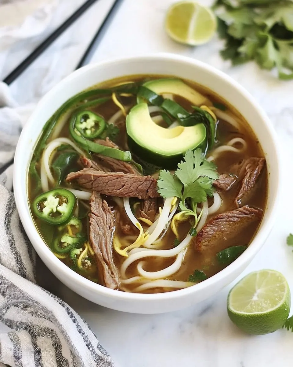 Asian Beef Zoodle Soup