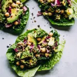 Avocado Chickpea Salad Sandwiches Lettuce Wraps