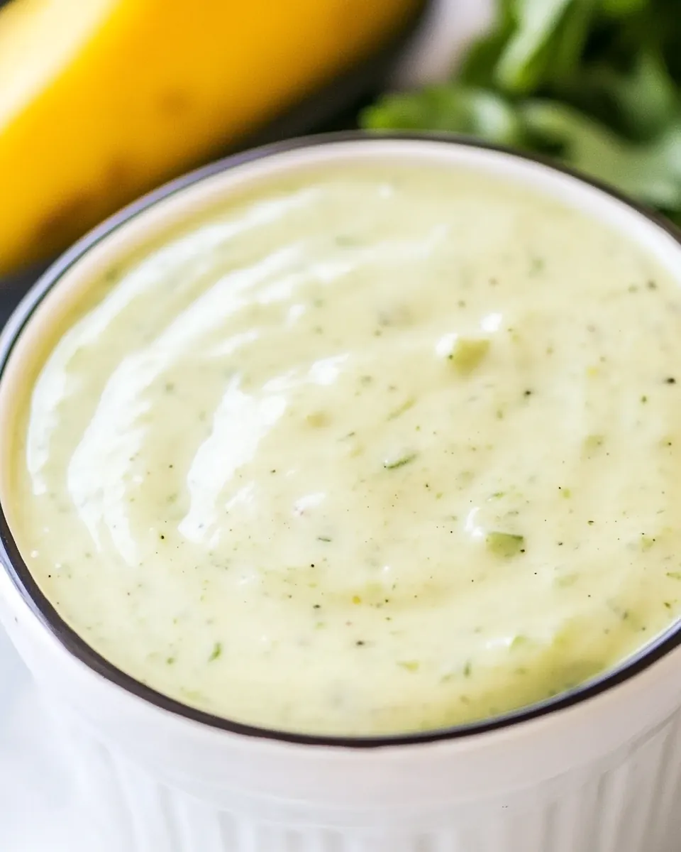 Avocado Ranch Dressing