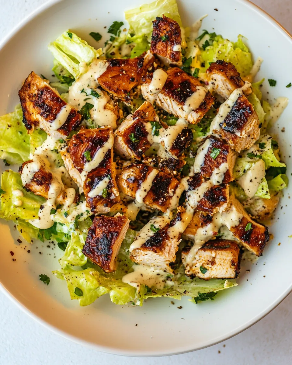 BBQ Chicken Caesar Salad