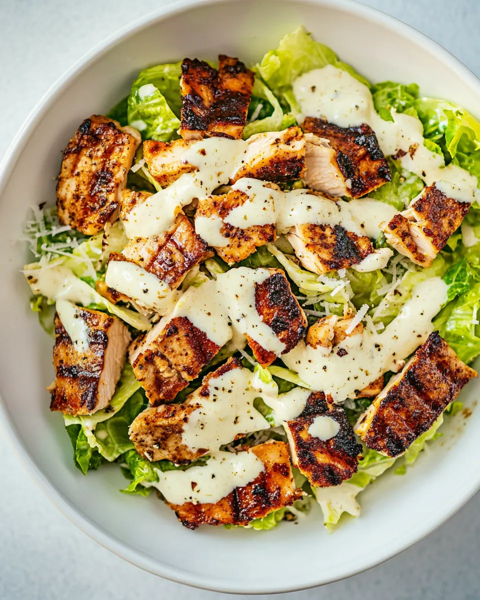 BBQ Chicken Caesar Salad