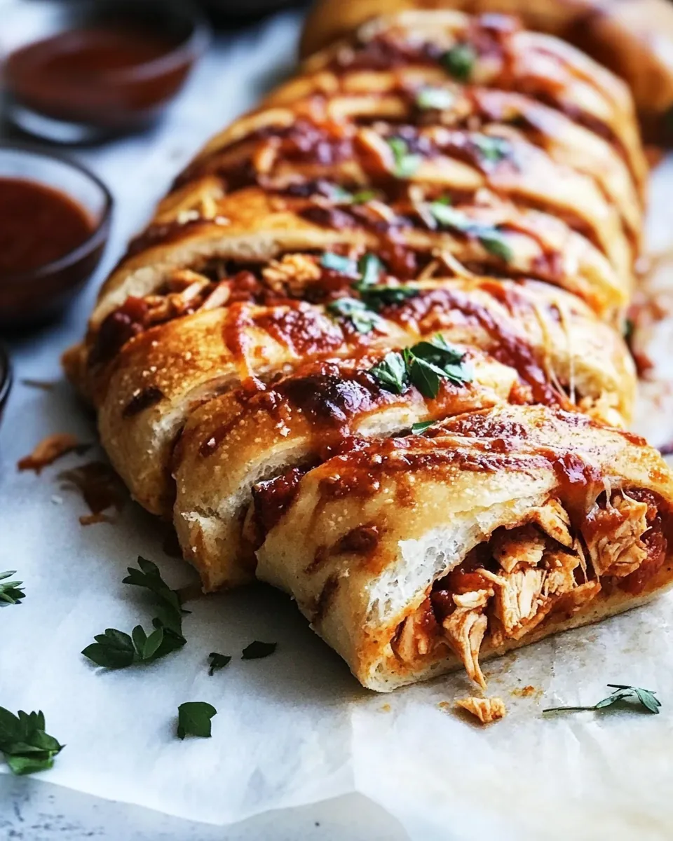 BBQ Chicken Stromboli