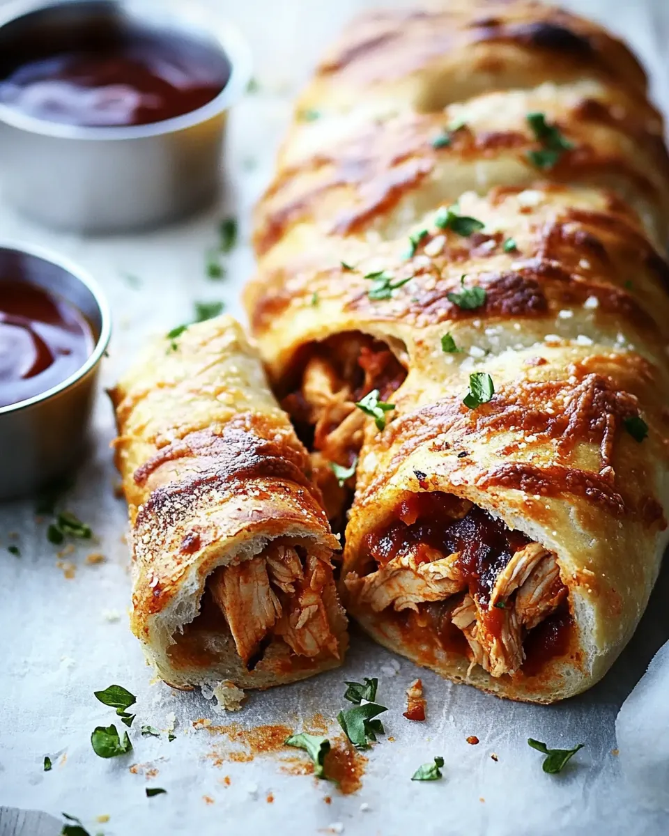 BBQ Chicken Stromboli