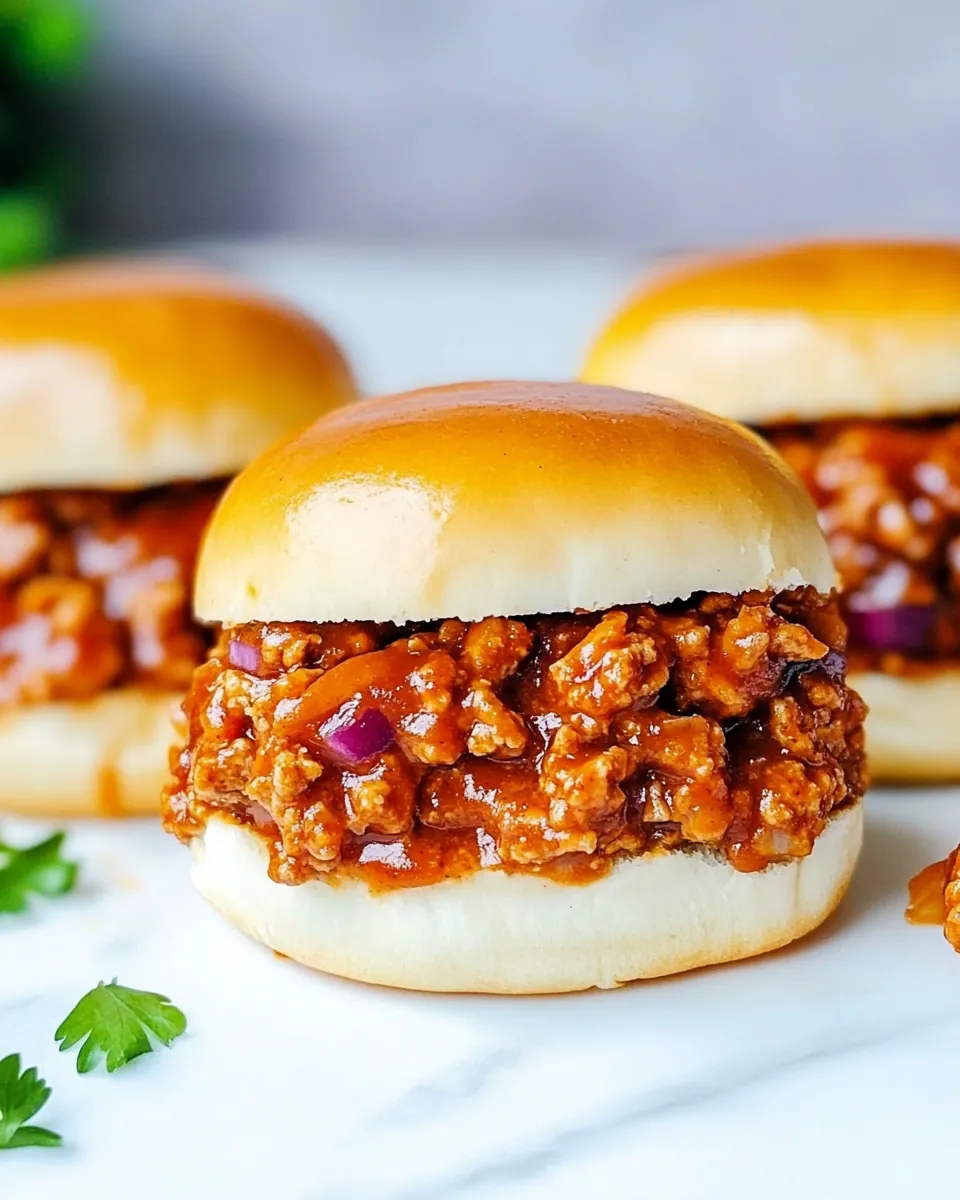 BBQ Turkey Sloppy Joes
