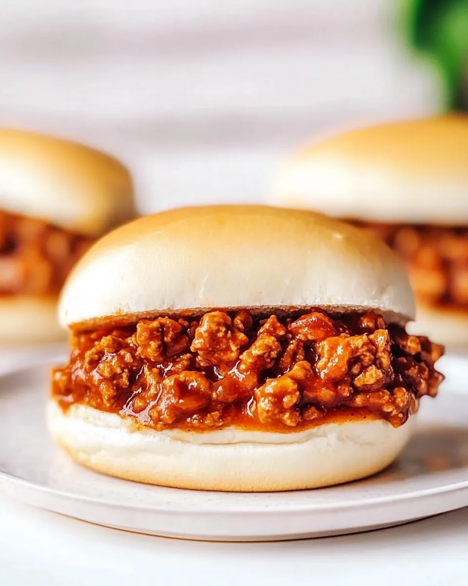 BBQ Turkey Sloppy Joes