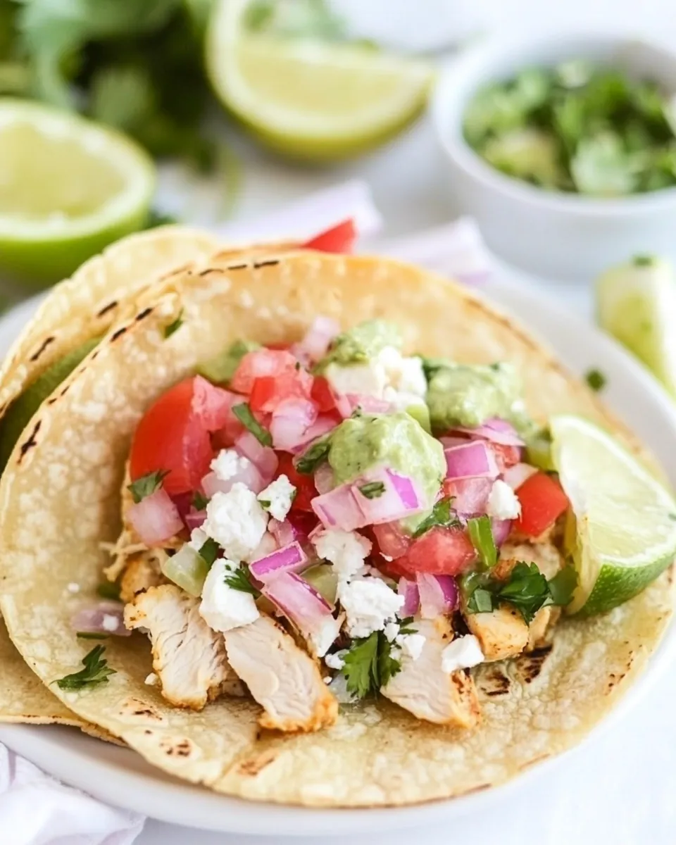 Baja Chicken Tacos
