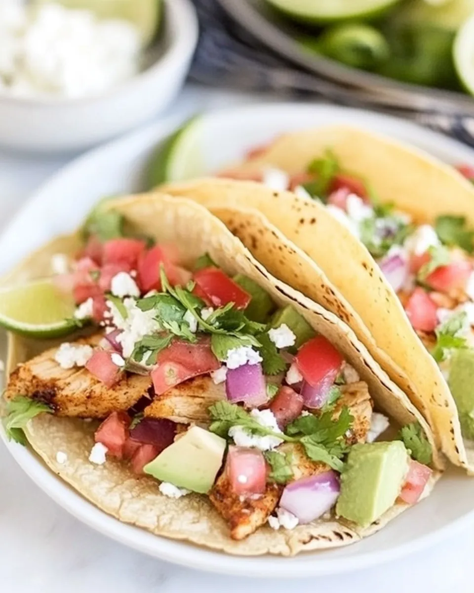 Baja Chicken Tacos