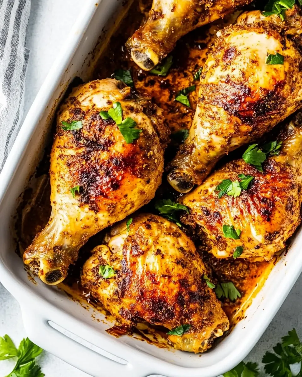 Baked Chicken Leg Quarters