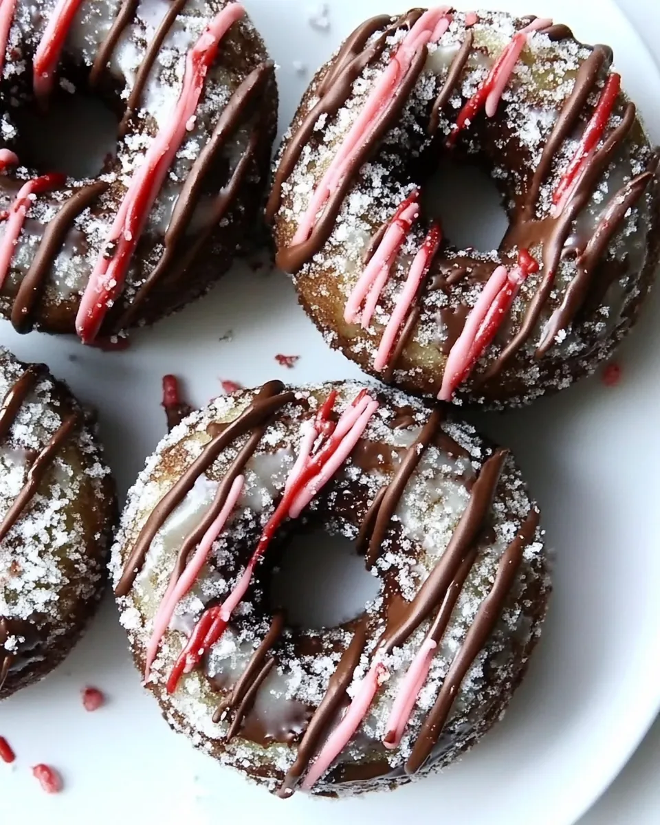 Baked Mint Chocolate Donuts