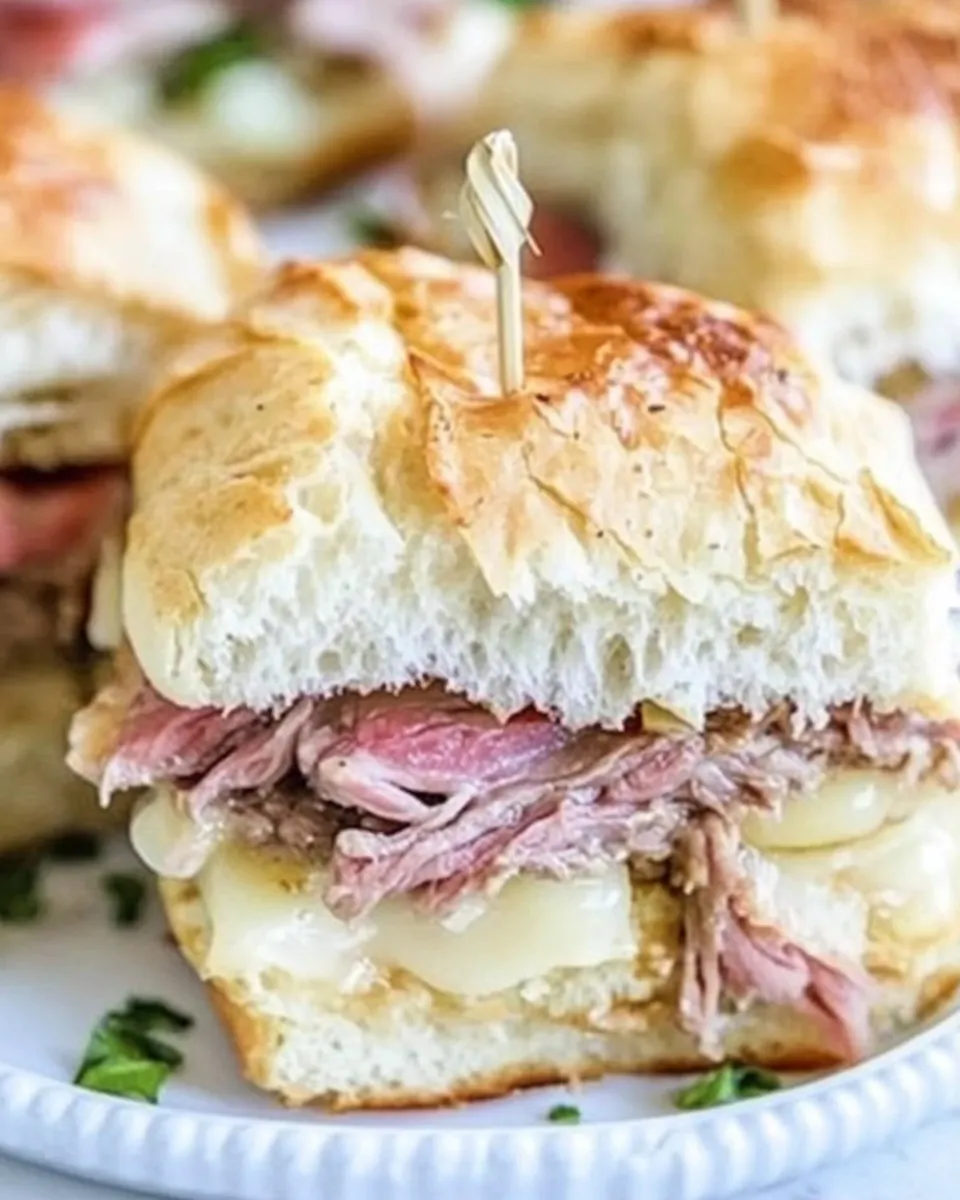 Baked Roast Beef Sliders