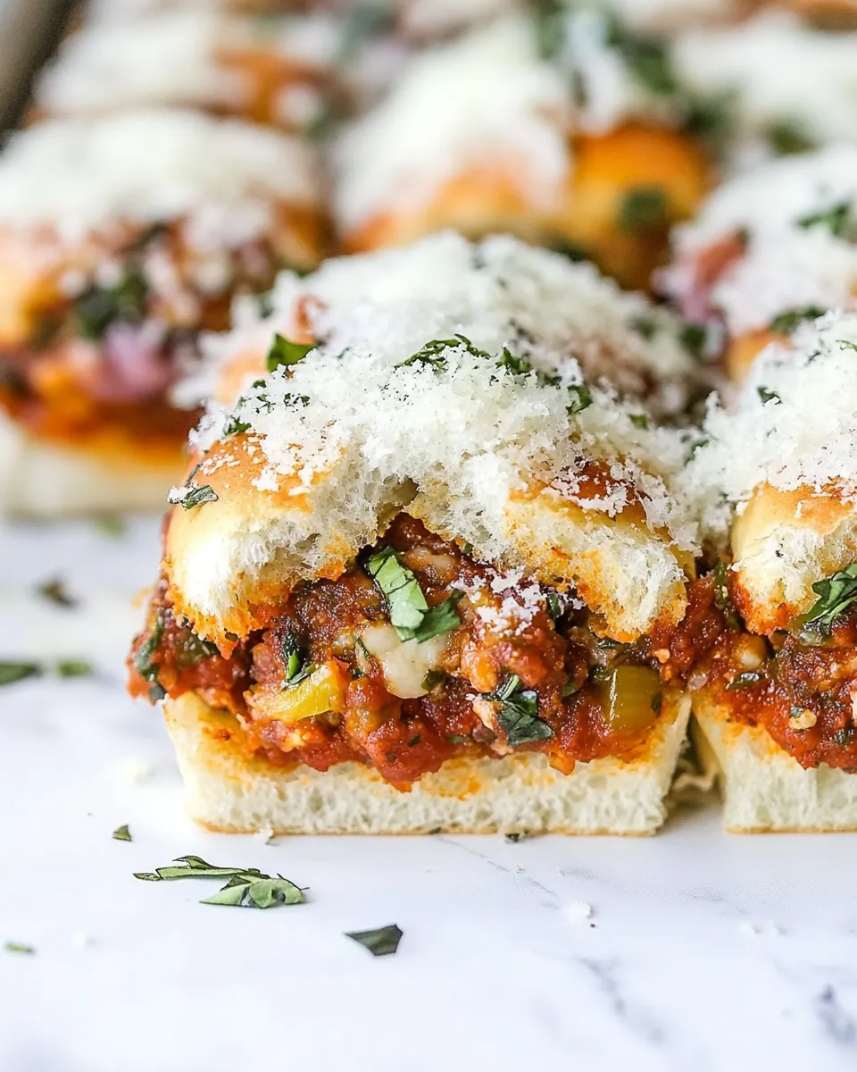 Baked Supreme Pizza Sliders