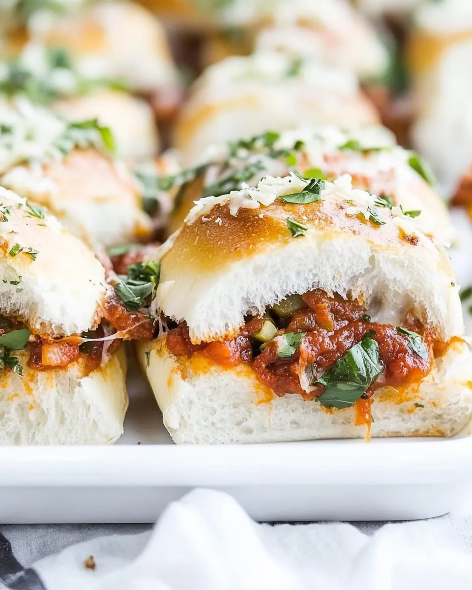 Baked Supreme Pizza Sliders
