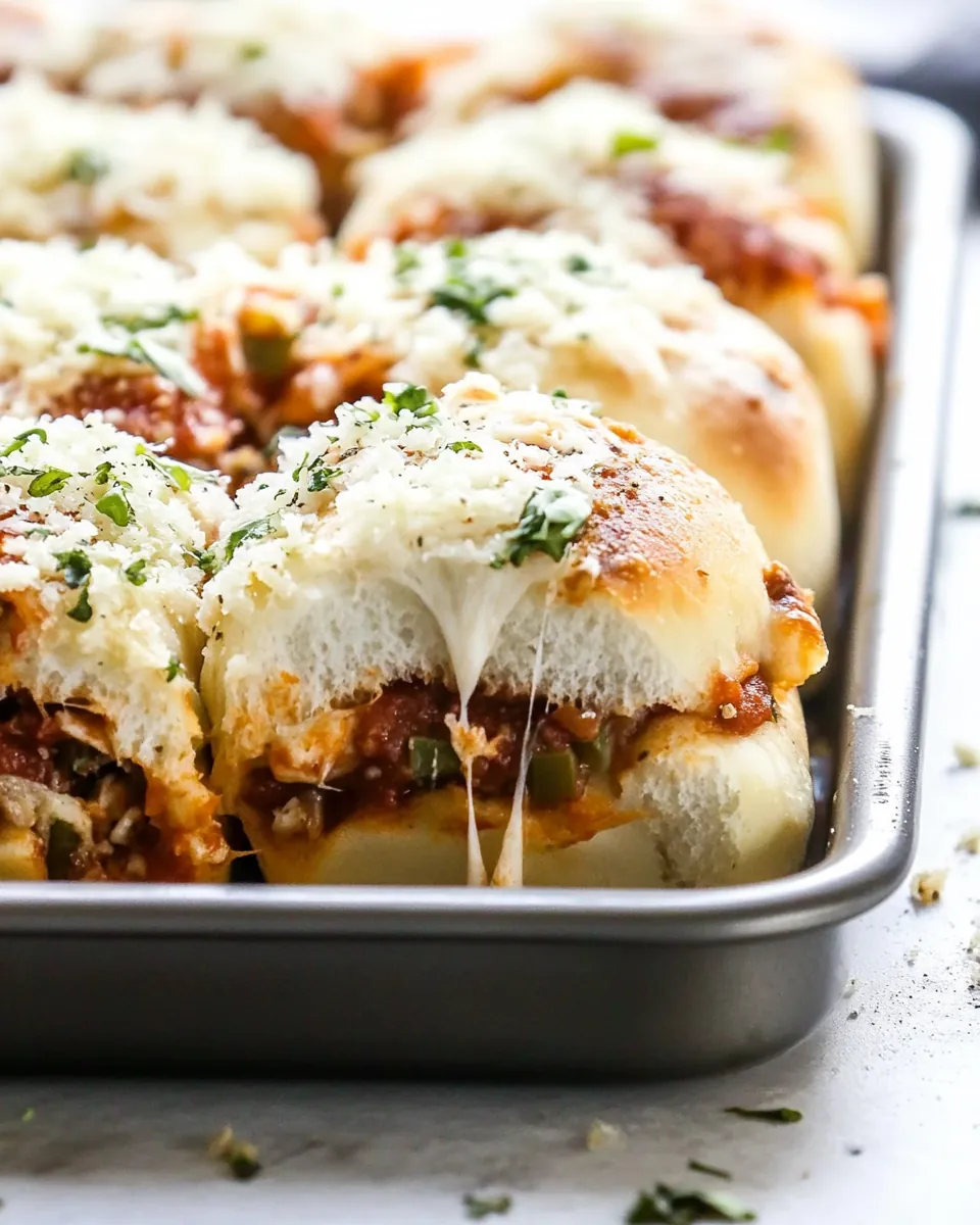 Baked Supreme Pizza Sliders