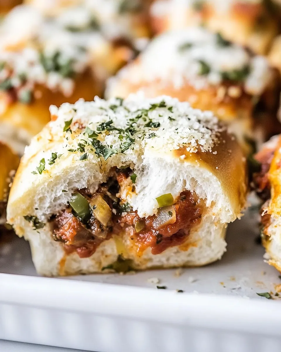 Baked Supreme Pizza Sliders