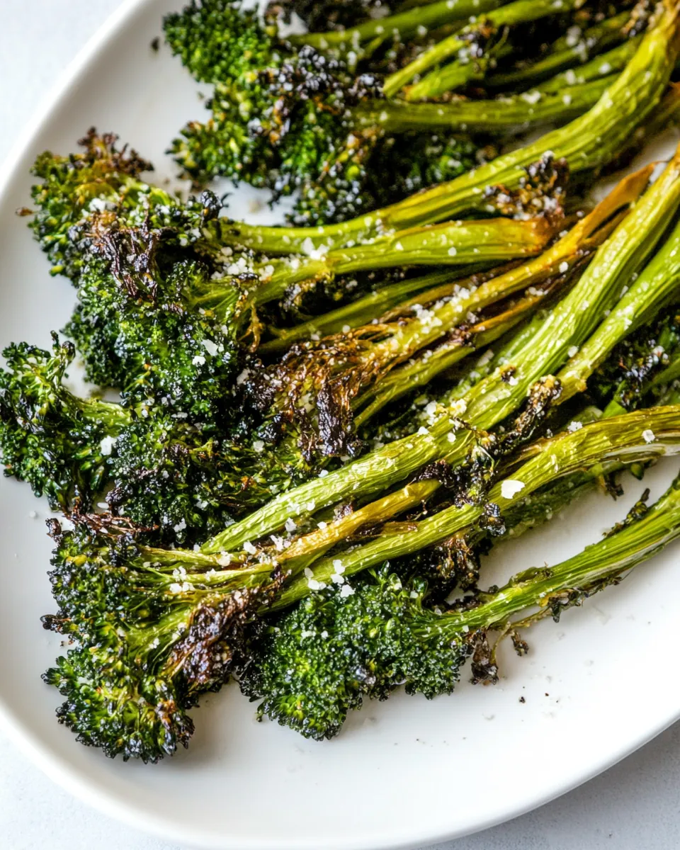 Balsamic Parmesan Roasted Broccolini