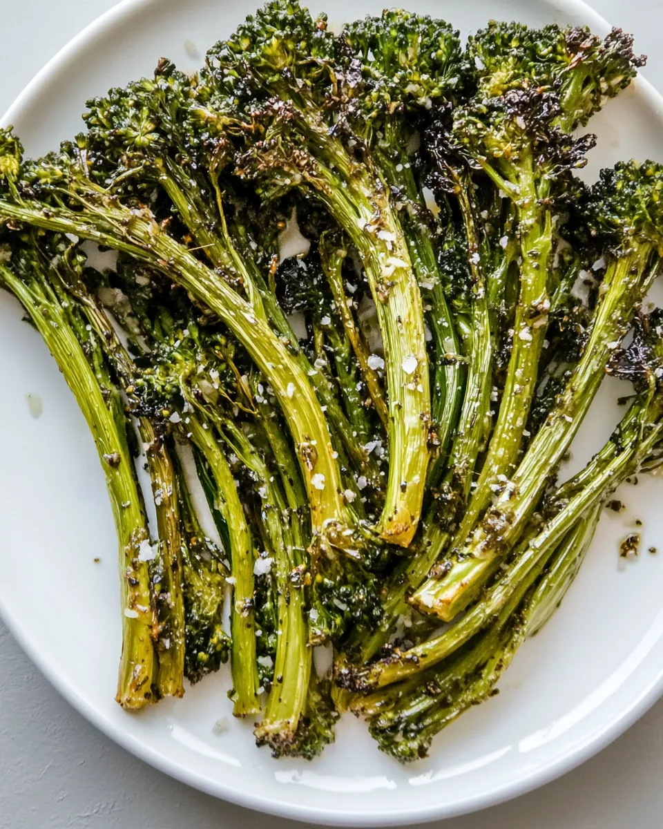 Balsamic Parmesan Roasted Broccolini