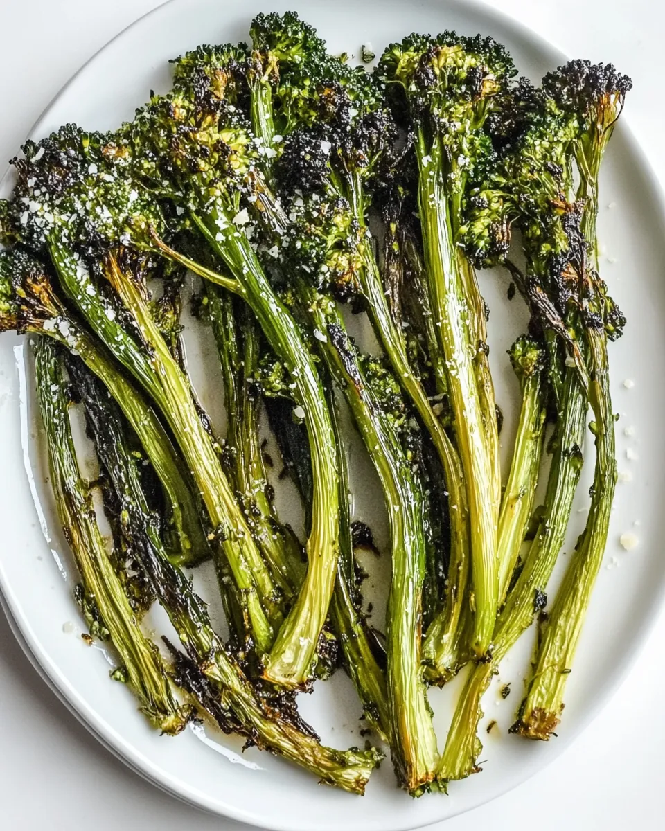 Balsamic Parmesan Roasted Broccolini